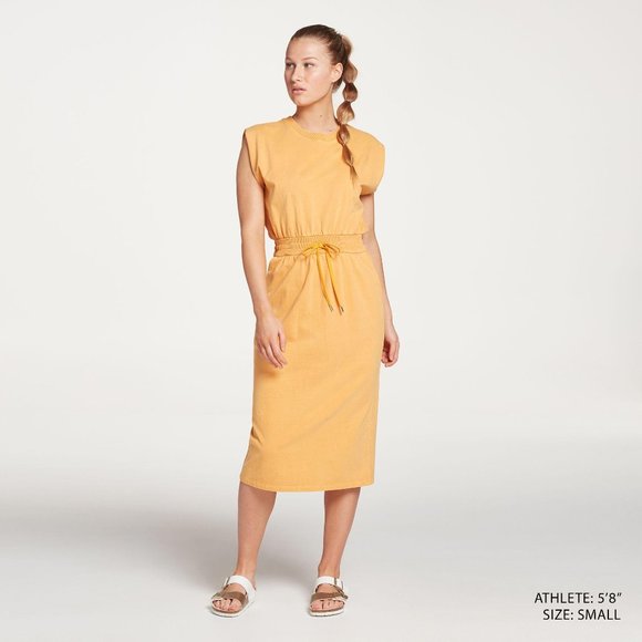 NWT CALIA Women's Extended Shoulder Midi Dress - Picture 2 of 4